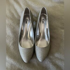 Sparkly Silver FIONI Heels
